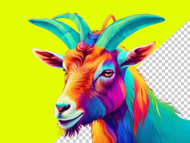 PSD of goat transparent background