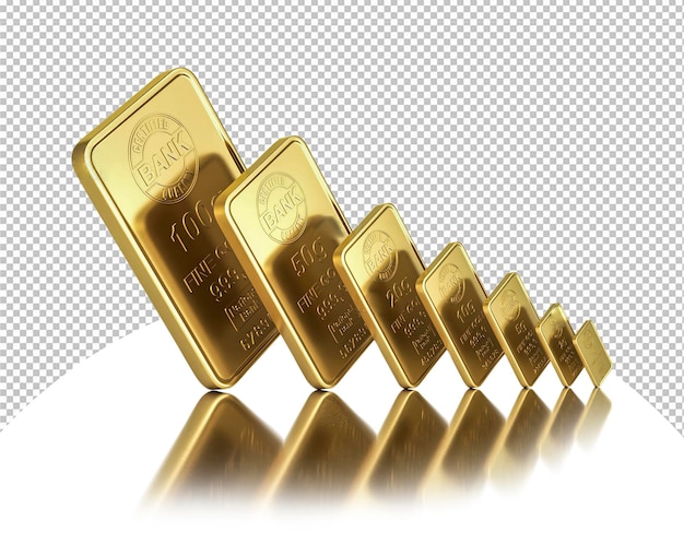 PSD gold bars