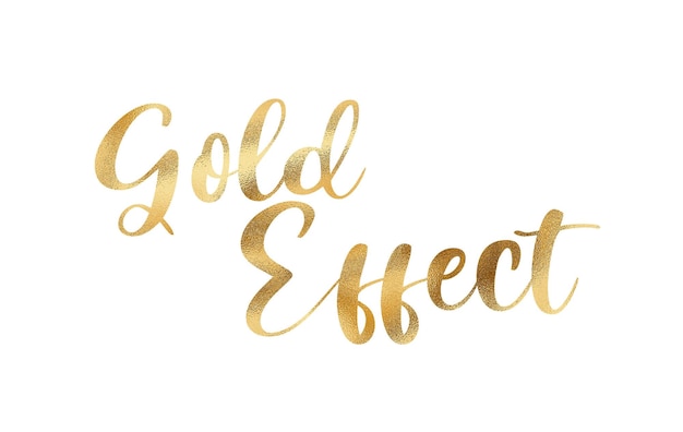 Psd Gold Foil text effect