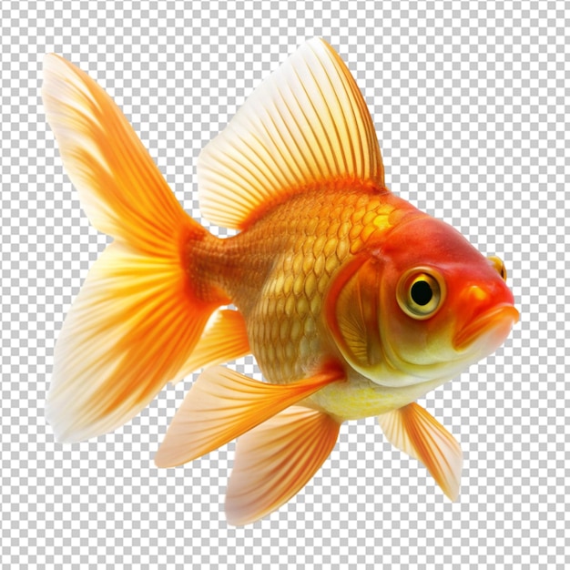 PSD of goldfish on transparent background