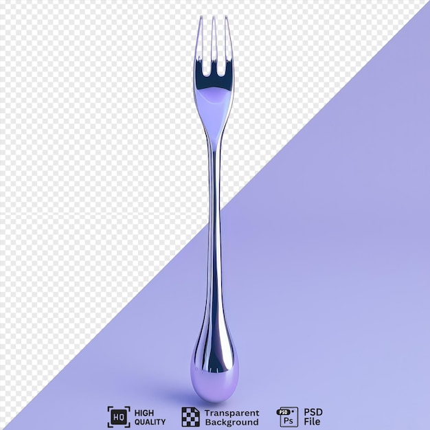 psd hair fork and spoon on a purple background