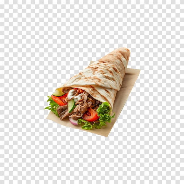 PSD psd halifax donair isolated on transparent background