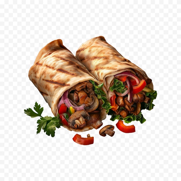 PSD psd halifax donair isolated on transparent background