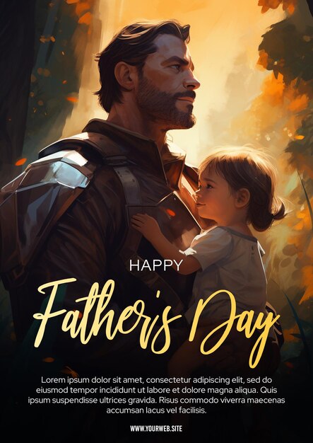 PSD Happy Father's Day Template