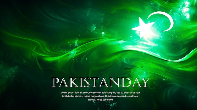 PSD Happy Pakistan Day Background