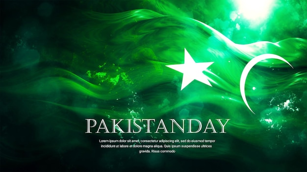 PSD Happy Pakistan Day Background