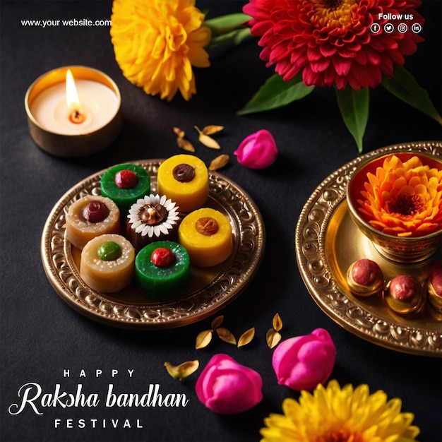 PSD psd happy raksha bandhan social media post design