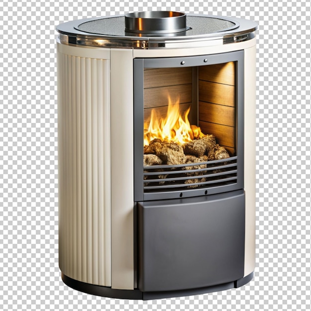 PSD of a Harvie m3 wood burning sauna stove on transparent background