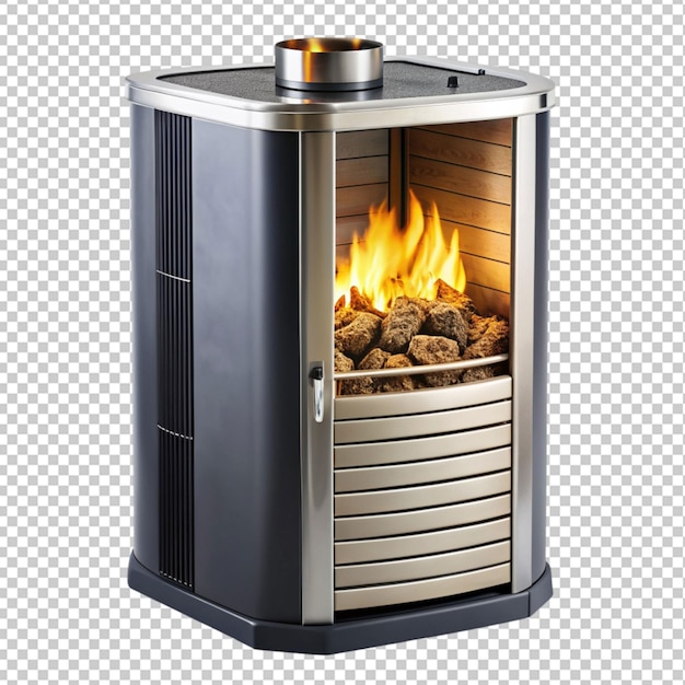 PSD of a Harvie m3 wood burning sauna stove on transparent background