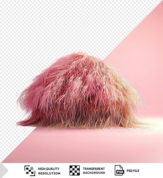 psd hawaiian haystack on a pink background png psd