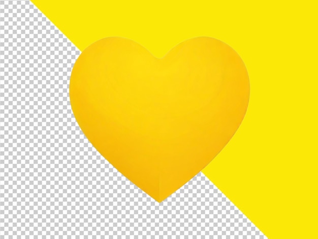 psd of a heart icon valentine day concept on transparent background