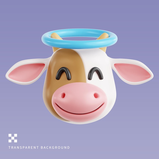 PSD Holy Cow 3D Illustration