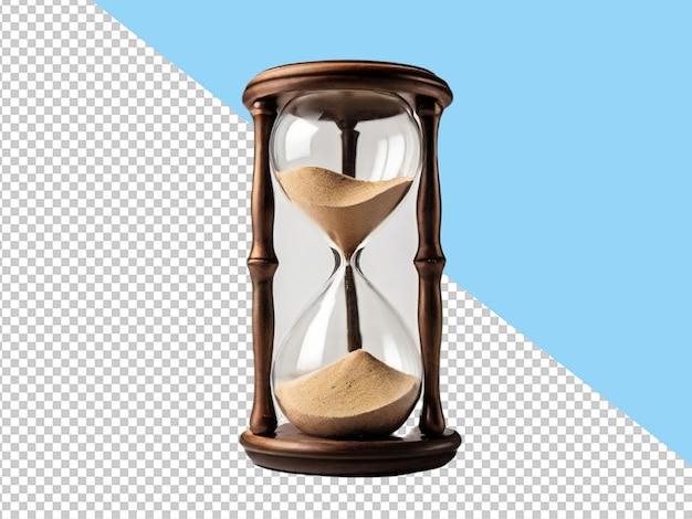 psd of a hourglass on transparent background