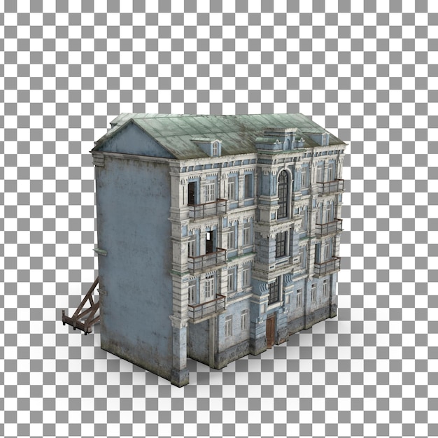 PSD House Building icon on Isolated and transparent background