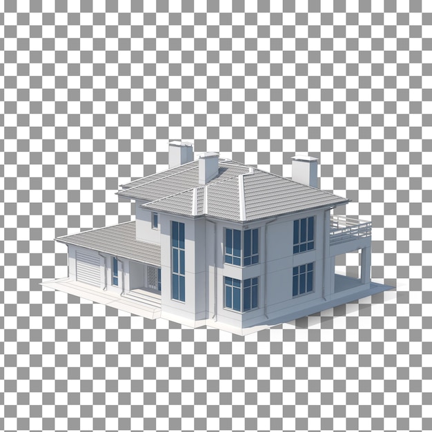 PSD House icon on isolated and transparent background