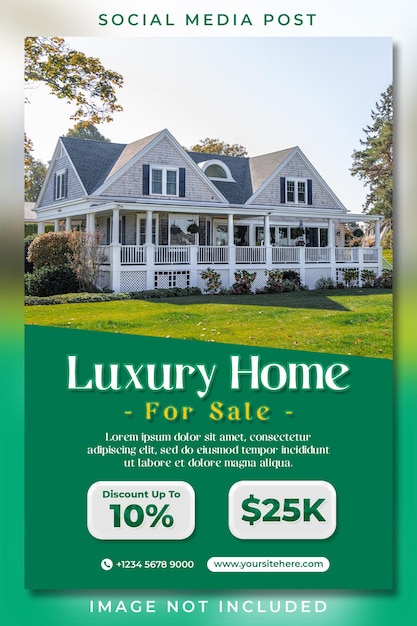 PSD house real estate sale banner