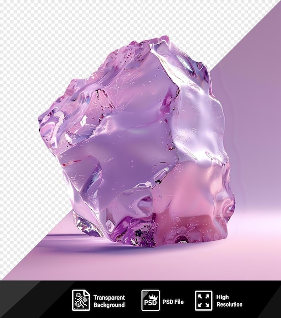 psd ice cube on a pink background png psd