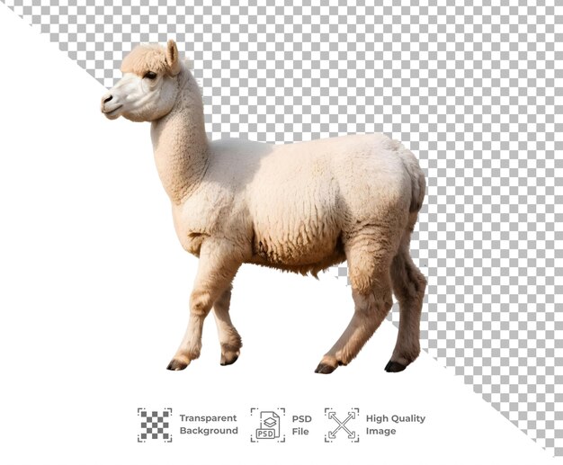 PSD psd ilama lama isolated on transparent background