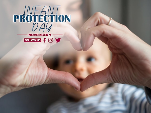 PSD psd infant protection day celebration banner and poster design