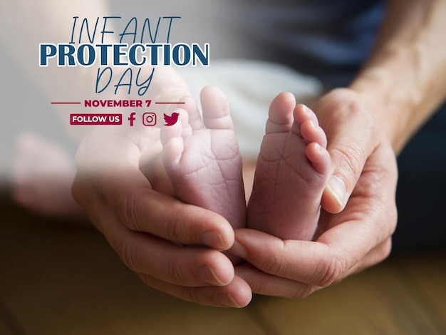 PSD psd infant protection day celebration banner and poster design