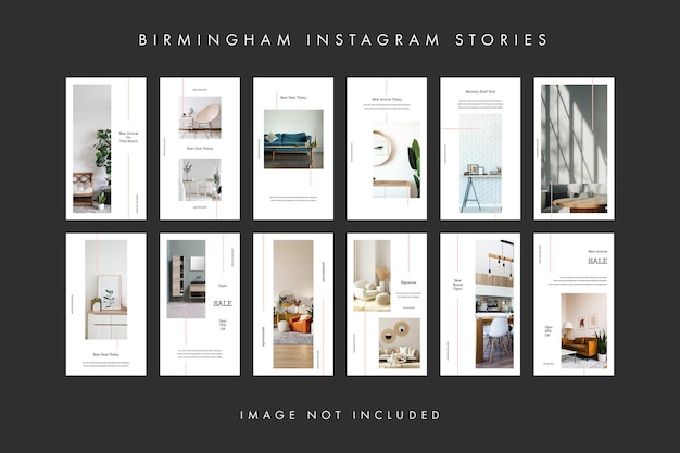 PSD Interior birmingham pack collection instagram stories template