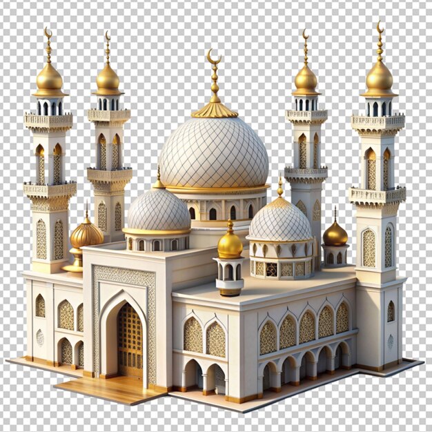 PSD of a Islamic architecture on transparent background