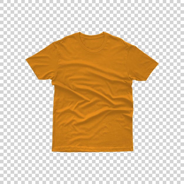 PSD isolated regular t shirt on transparent background