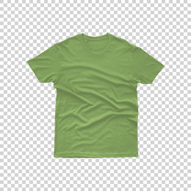 PSD isolated regular t shirt on transparent background