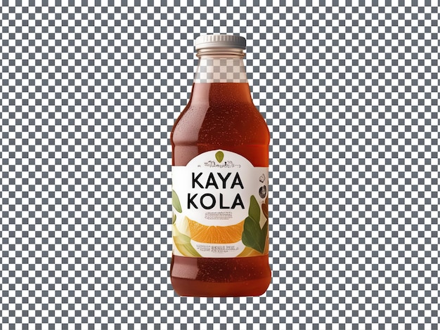 PSD Kaya Kola Kombucha on transparent Background