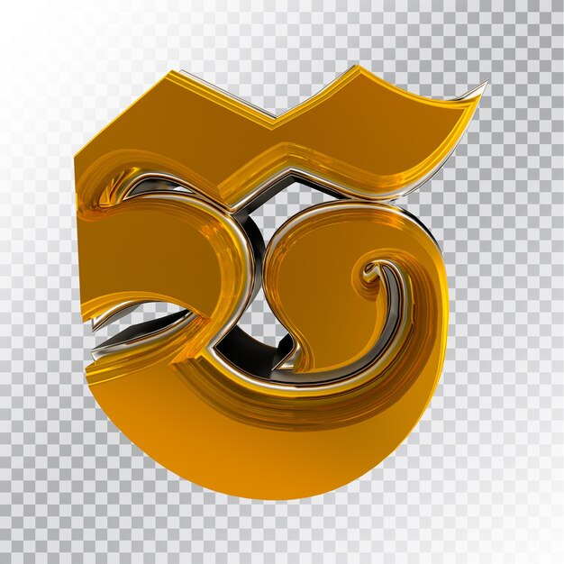 PSD psd khmer 3d text gold premium psd