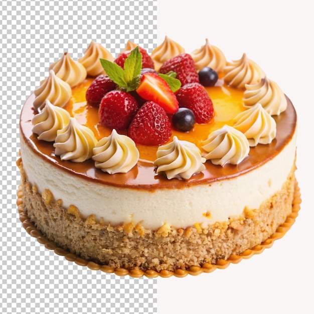 PSD of a kuchen isolated on transparent background