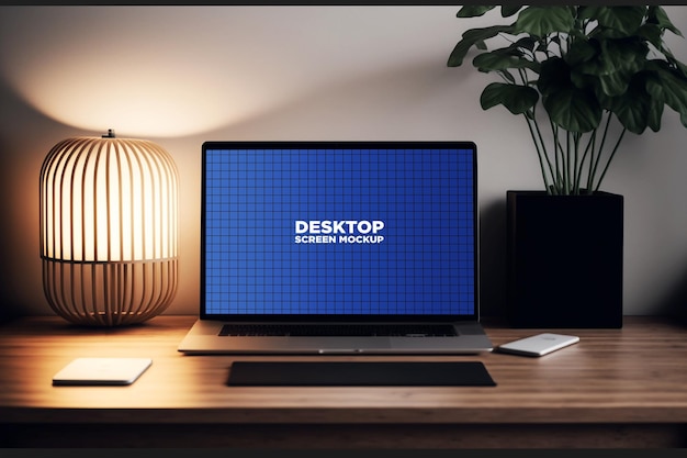 PSD laptop screen mockup