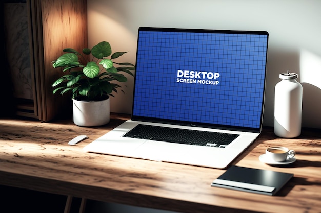 PSD laptop screen mockup