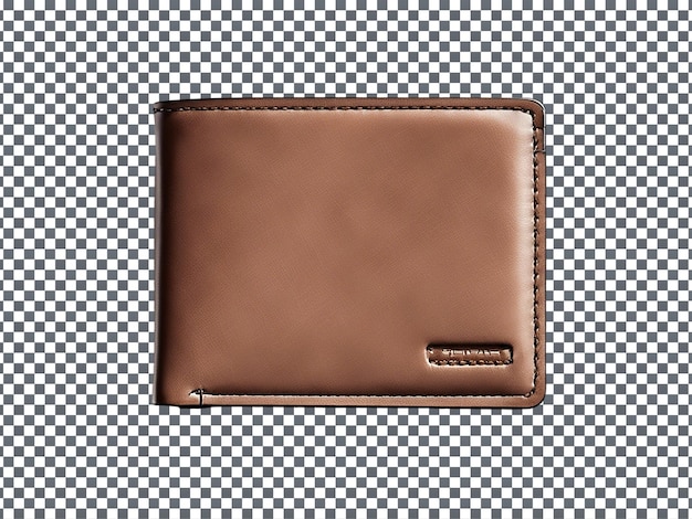 PSD Leather wallet isolated on transparent background