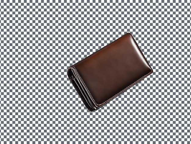 PSD Leather wallet isolated on transparent background