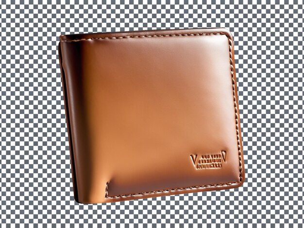 PSD Leather wallet isolated on transparent background