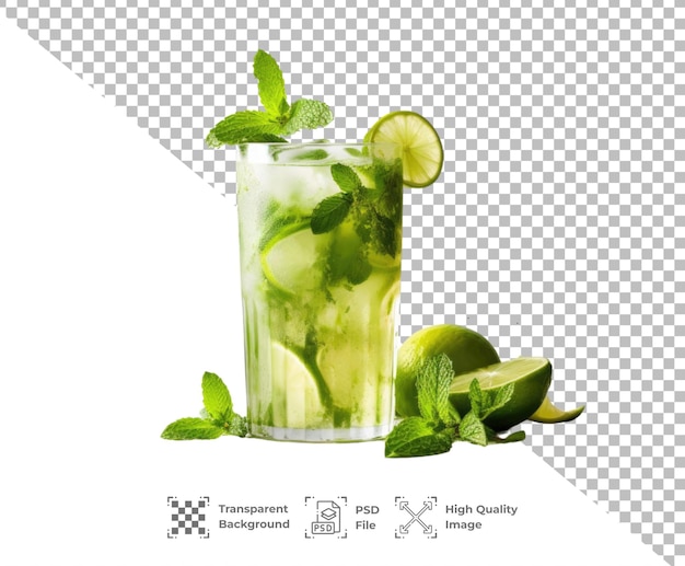 PSD Lime Drink with mint