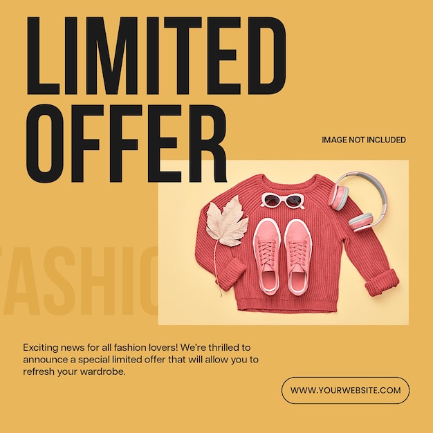 PSD psd limited offer instagram post template