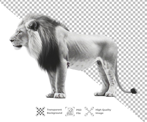 PSD Lion Animal Isolated