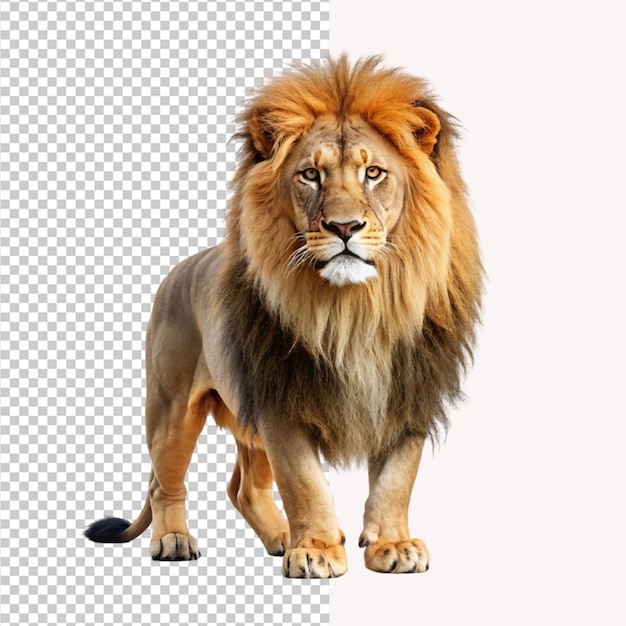 PSD of a lion isolated on transparent background