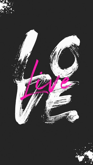 PSD Love Lettering Typography Design for Social Media and Instagram Story Template