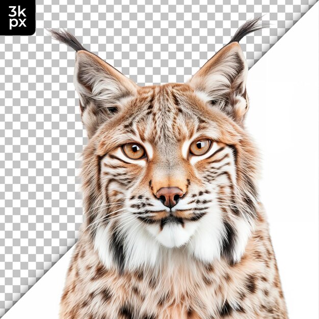 PSD lynx isolated on a transparent background