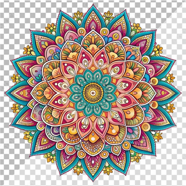 PSD of a Mandala design on transparent background