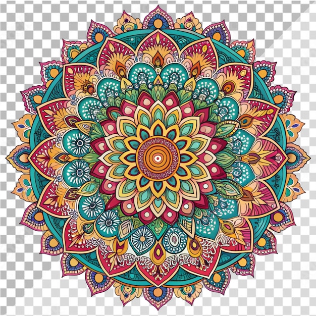 PSD of a Mandala design on transparent background