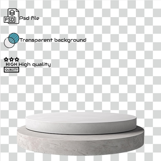 Psd Marble podium transparent background