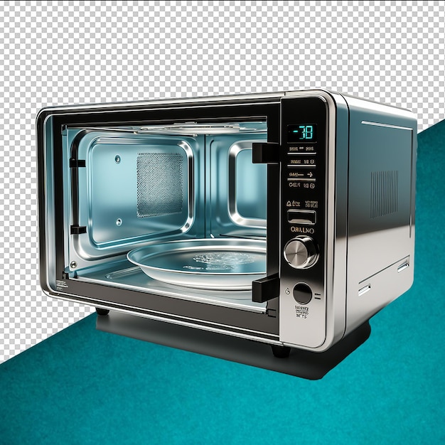 PSD microwave on transparent background