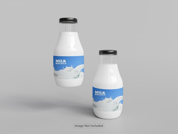 PSD psd milk bottle mock up