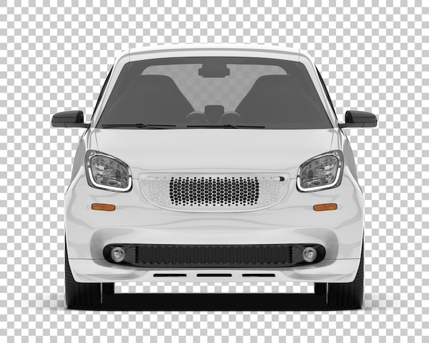 PSD modern car mock up isolated on transparent background 3d rendering illustration