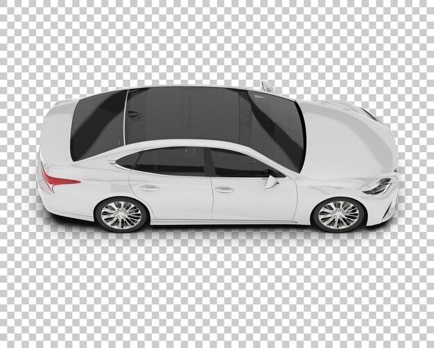 PSD modern car mock up isolated on transparent background 3d rendering illustration