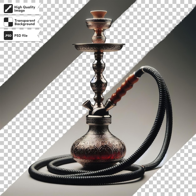 PSD modern design of the hookah on transparent background